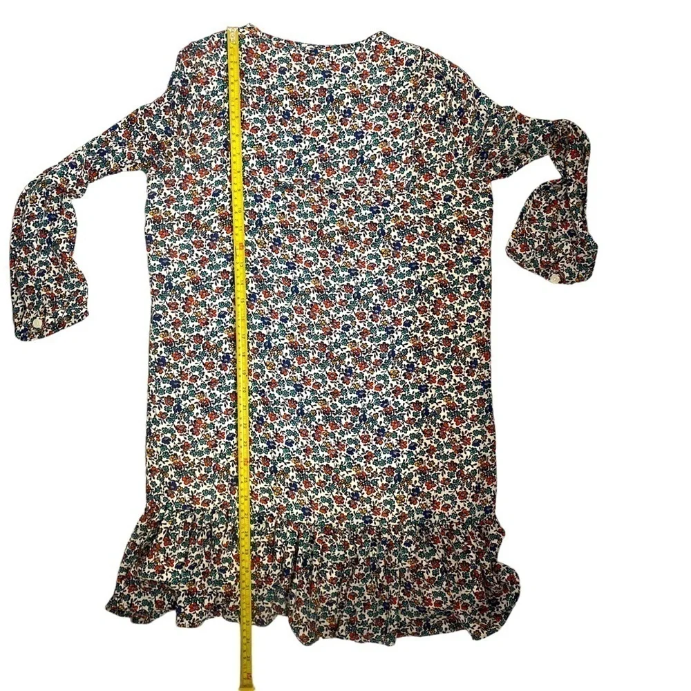 J. Crew Relaxed printed dress Fiery Sunset Floral Size XS nwt